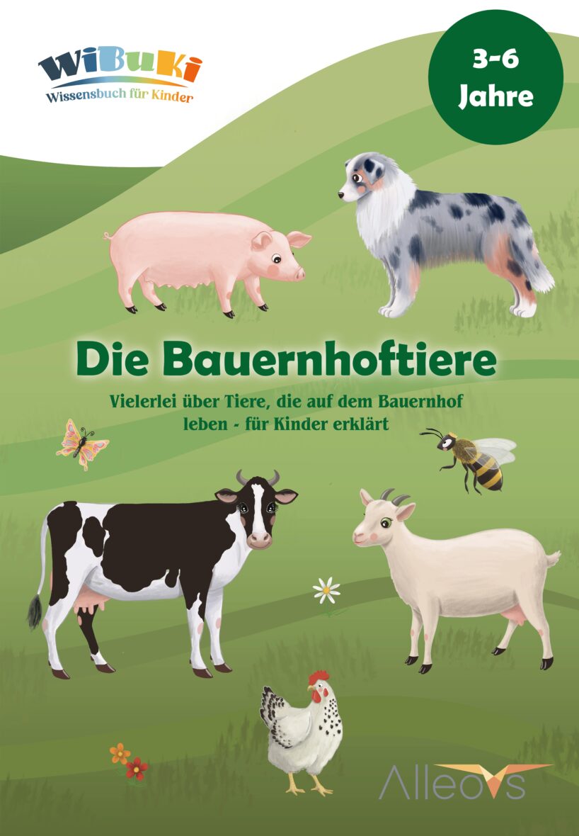 WiBuKi Wissensbuch für Kinder – Die Bauernhoftiere_Cover