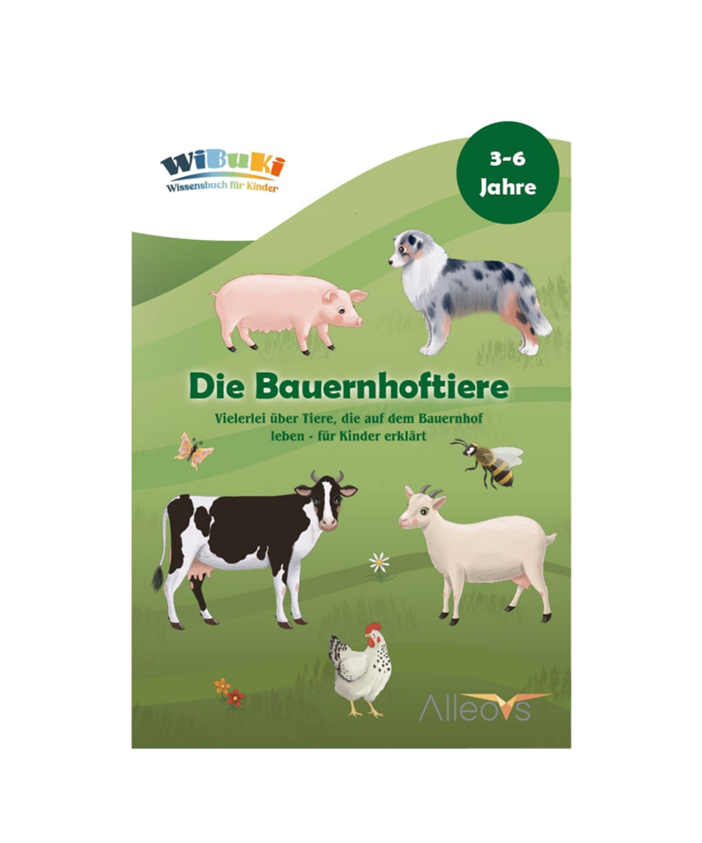 ALLEOVS® WiBuKi – Wissensbuch für Kinder – Die Bauernhoftiere