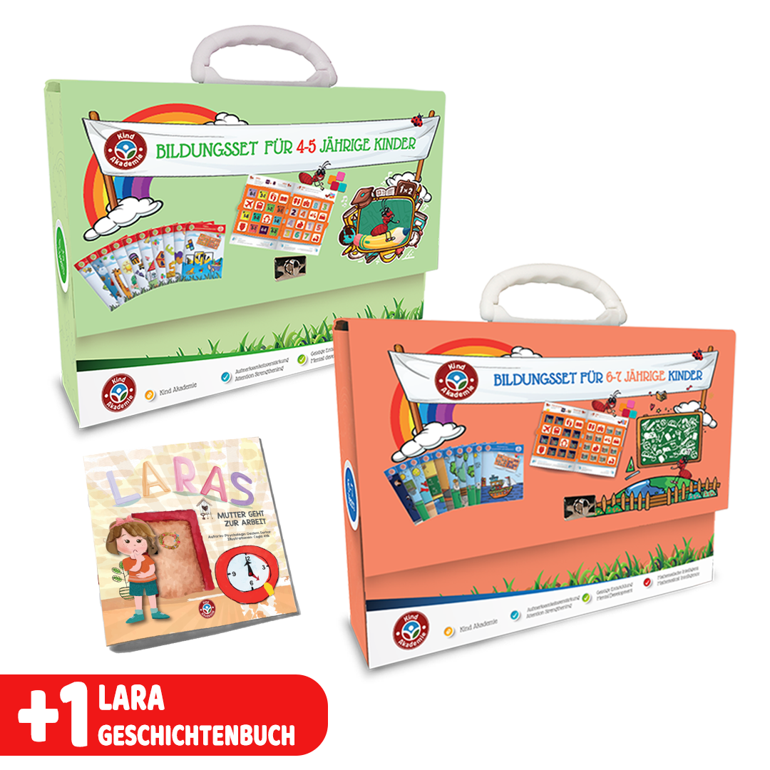 Kampagnenpaket der Kind Akademie für 4-5 und 6-7 Jährige dazu 1 Geschichtenbuch